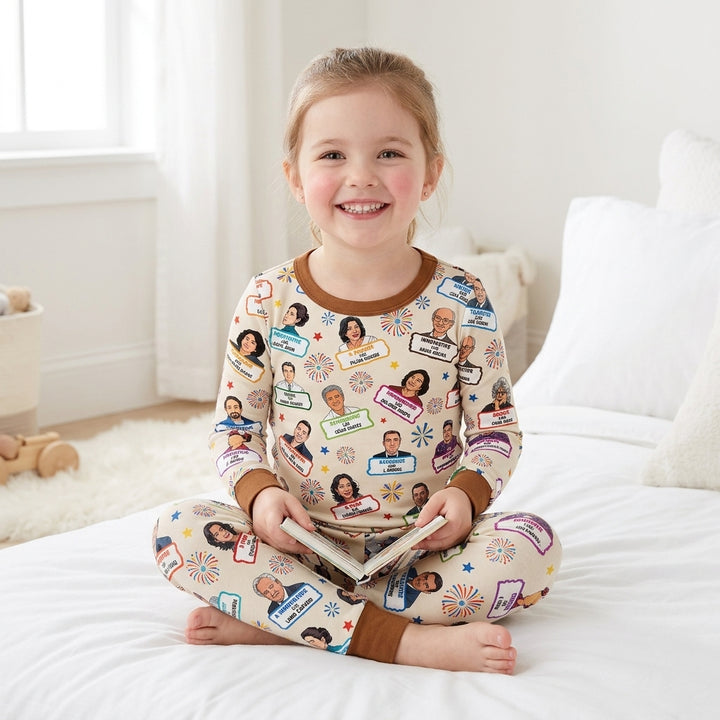 Famous Latin American Hispanic Heritage Bamboo Two Piece Long Sleeve Pajama Set