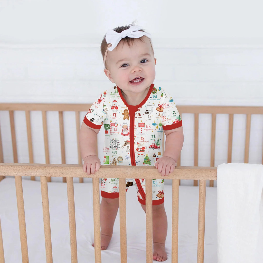 Christmas Alphabet Shorty Zippy