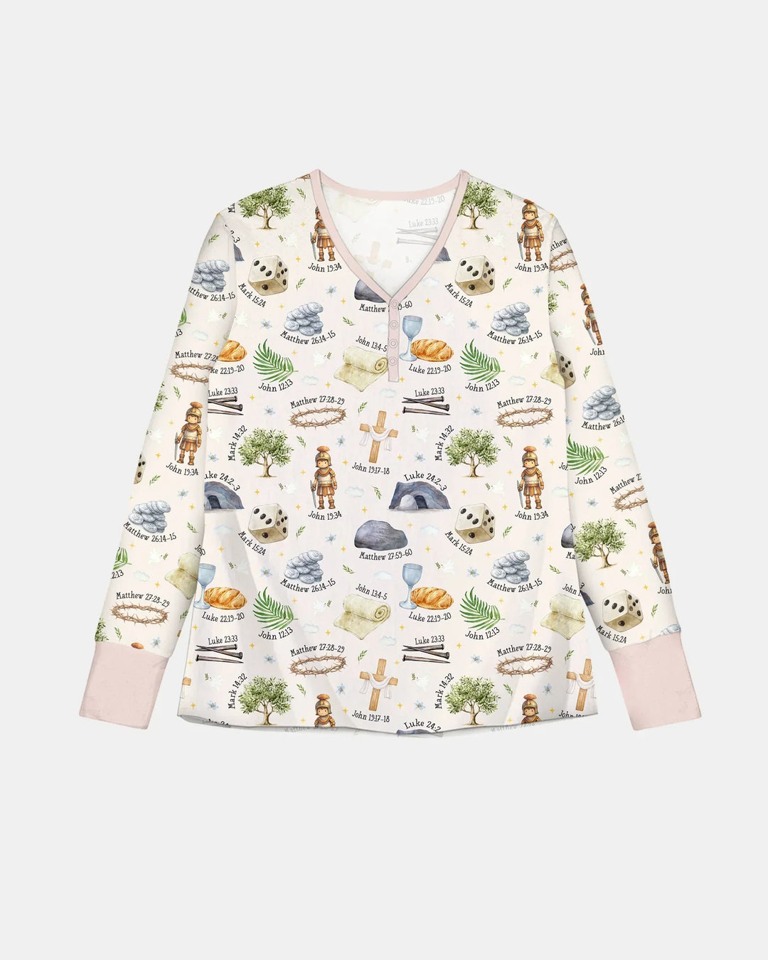 He Is Risen Family Matching Women Pajama Set