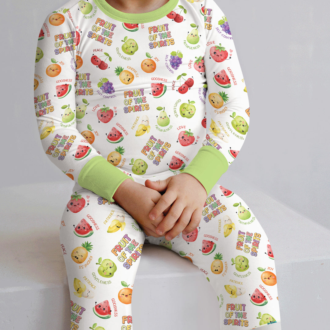 Fruit of the Spirit Two Piece Long Sleeve Pajama Set