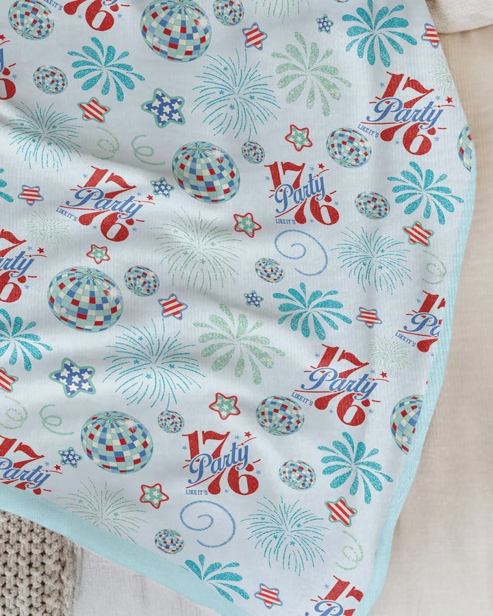 Land Of Free Family Matching Bamboo Blanket