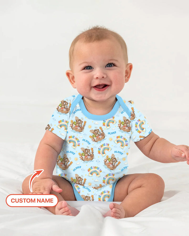 Gerippte Babykleidung mit individuellem Foto - Weich &amp; Skizzenhaft