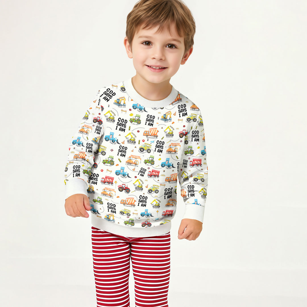 God Says I Am Boy Crewneck Sweatshirt