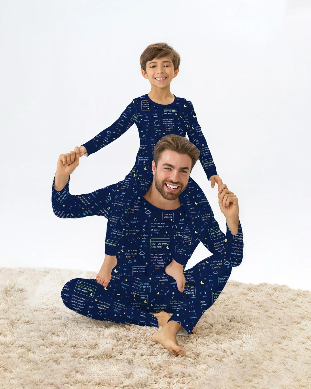 It Techy Job Matching Dad and Son Bamboo Men's Pajama Set