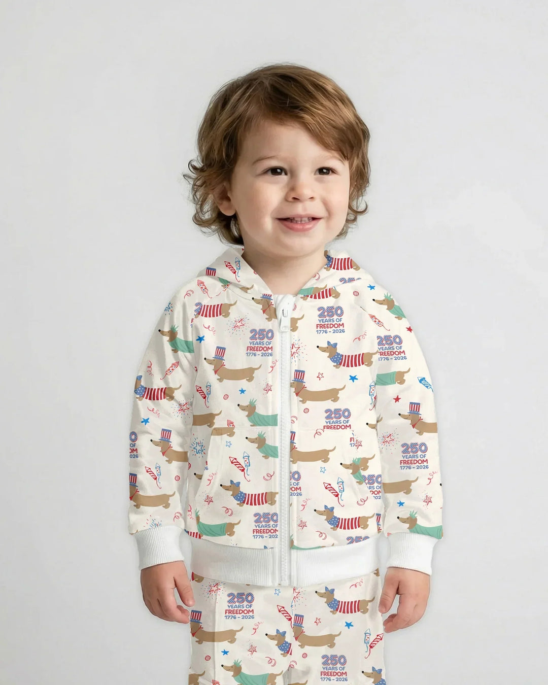 250 Years Of Freedom Zip Hoodie