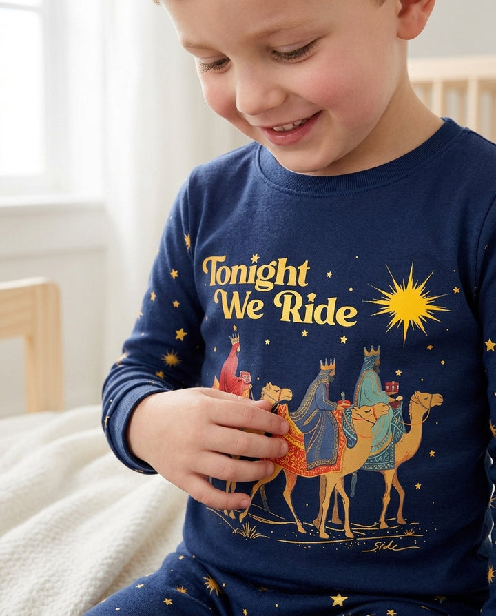 Tonight We Ride Bamboo Two Piece Long Sleeve Pajama Set