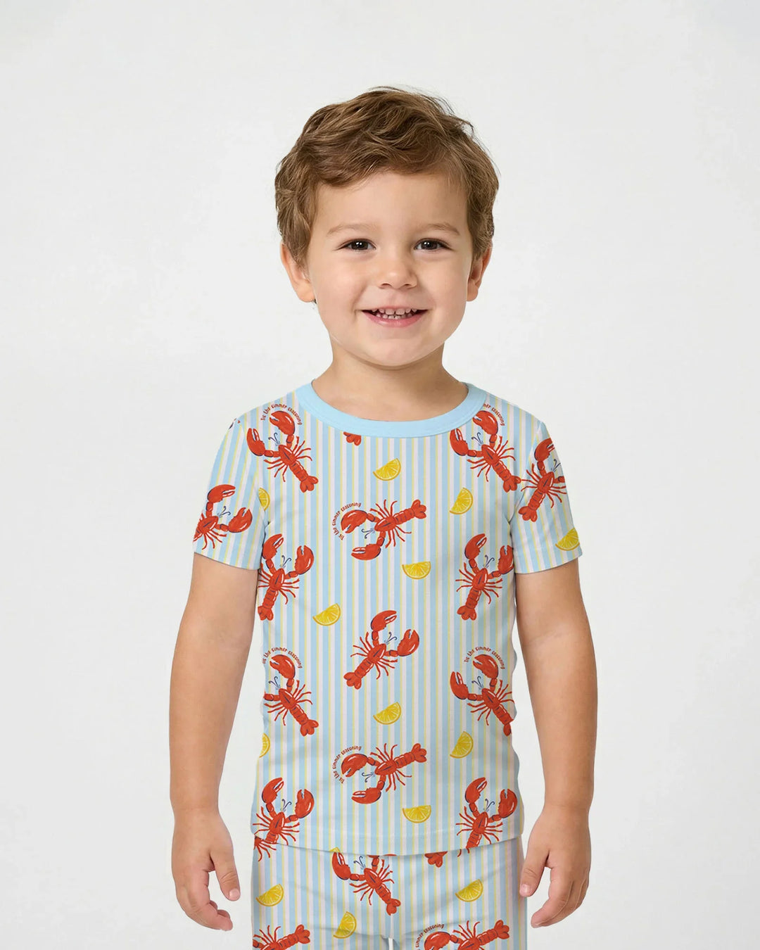 Zweiteiliges, kurzärmliges Pyjama-Set mit Marienkäfern