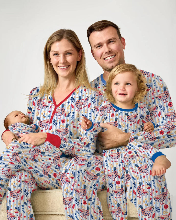 Patriotic Mallard Duck Bamboo Men's Pajama Set