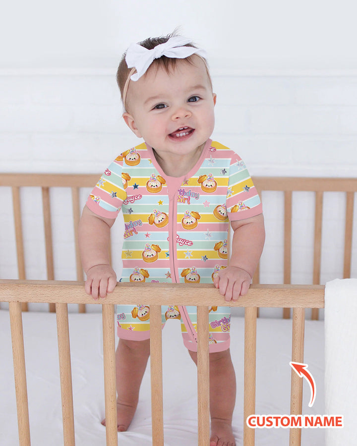 Custom Dumpling Birthday Girl  Bamboo Shorty Zippy