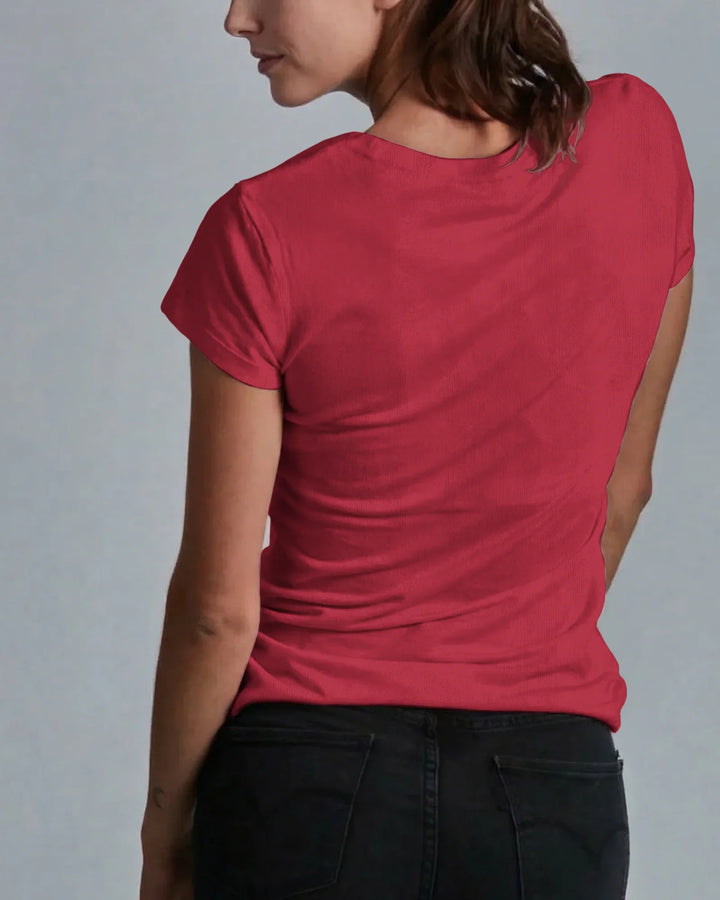 Solid Color Bamboo Women T-Shirt