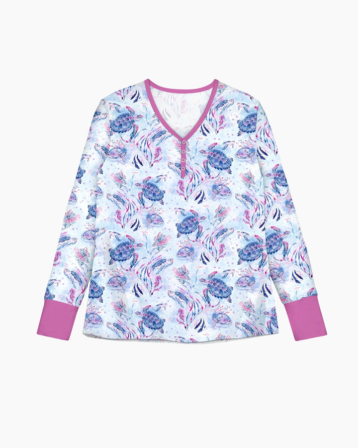 Little Turtles Family Matching Bamboo Women Pajama Set