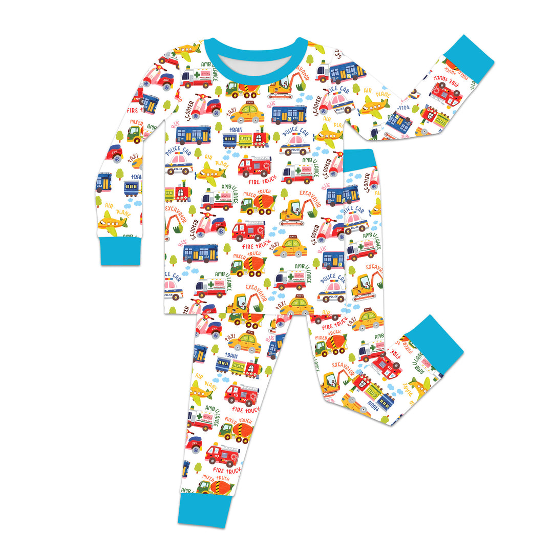 Beep Beep Adventure Two Piece Long Sleeve Pajama Set