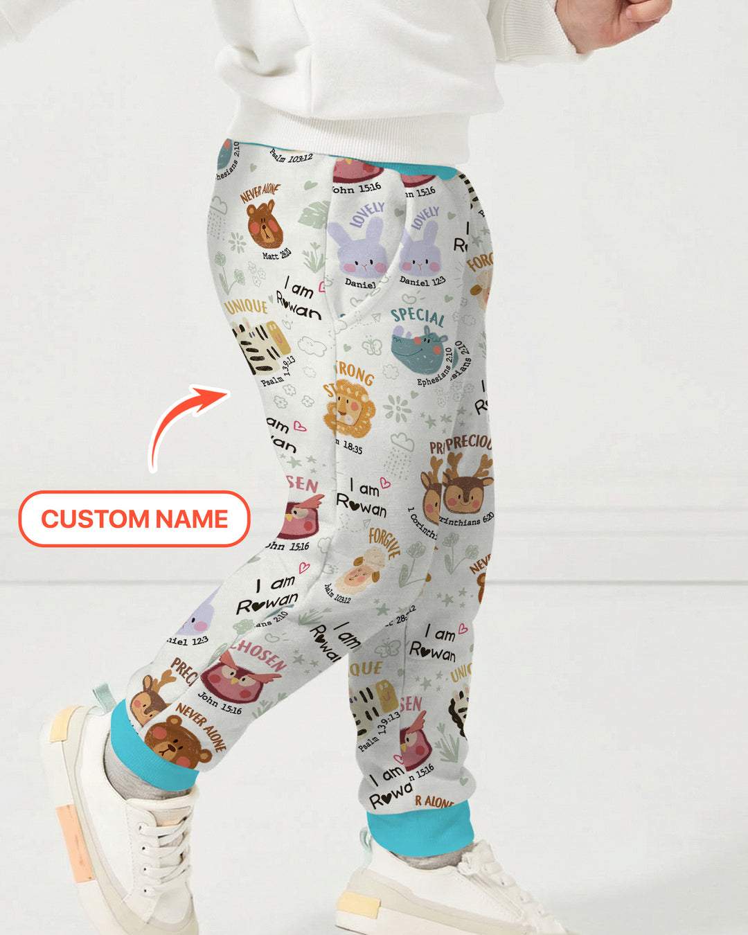 God’s Little Zoo Custom Name Jogger