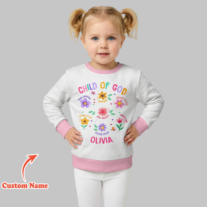 Custom Name Child of God Crewneck Sweatshirt