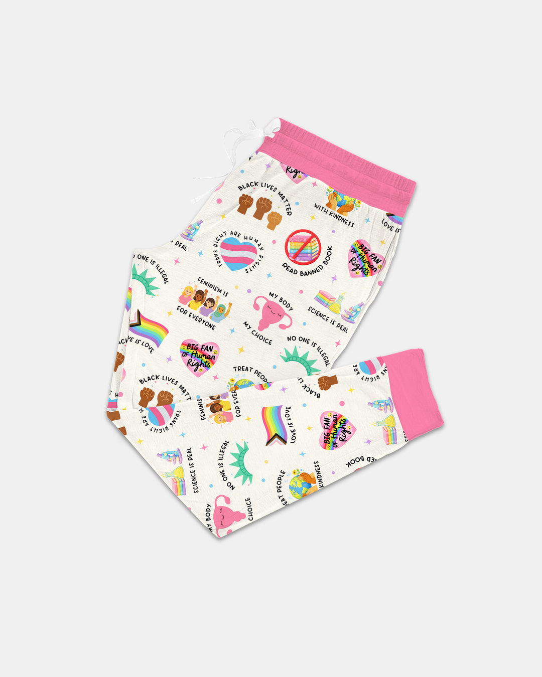 Big Fan Of Human Rights Family Matching Women Pajama Set