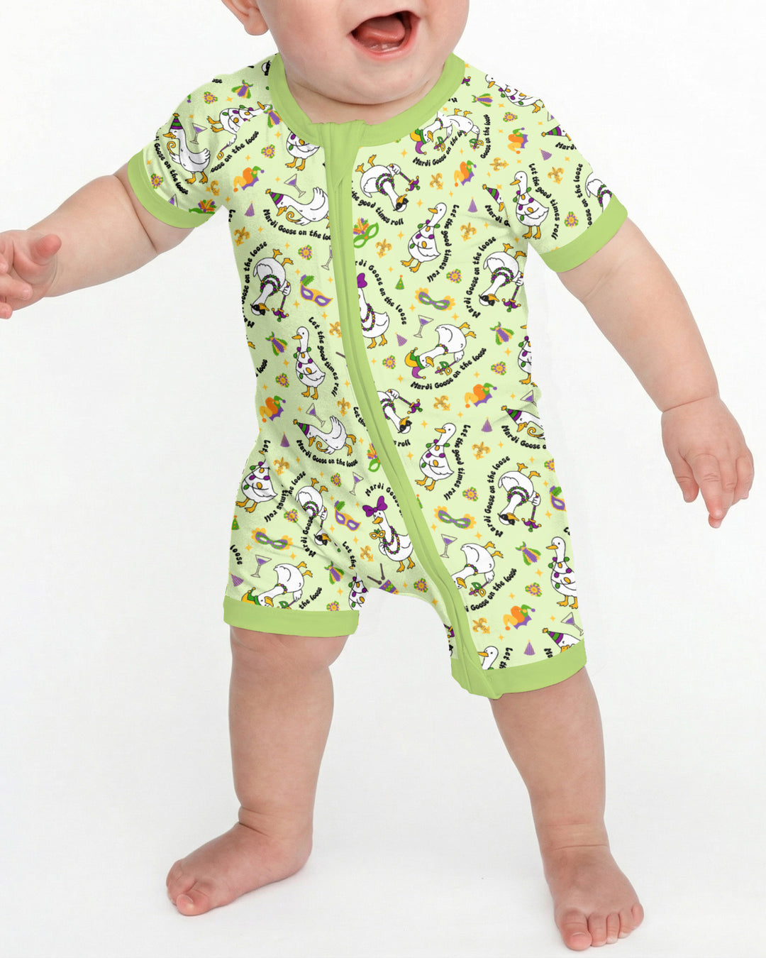 Mardi Gras Silly Goose Shorty Zippy