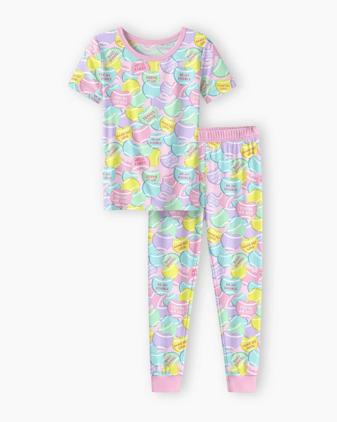 Conjunto de pijama de dos piezas de manga corta de bambú