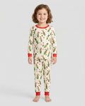 Funny Christmas Pickle Bamboo Two Piece Long Sleeve Pajama Set