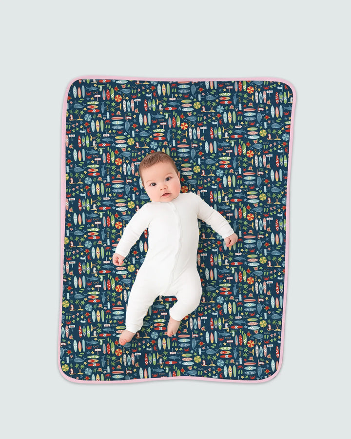 Endless Summer Surf Bamboo Blanket