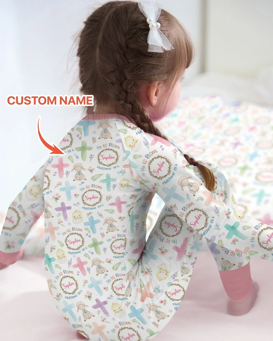 He Is Risen Personalized Convertible Zippy