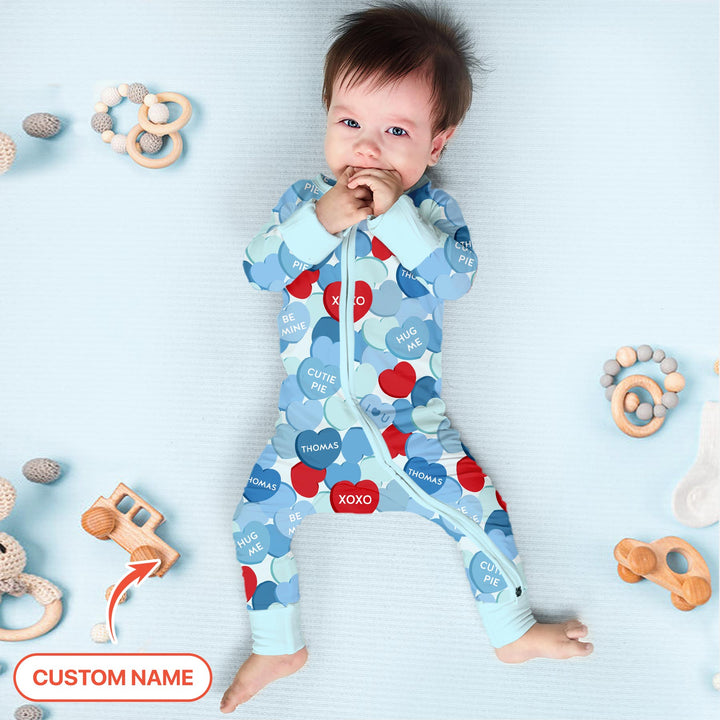 Valentine Candy Crush Family Matching Convertible Zippy