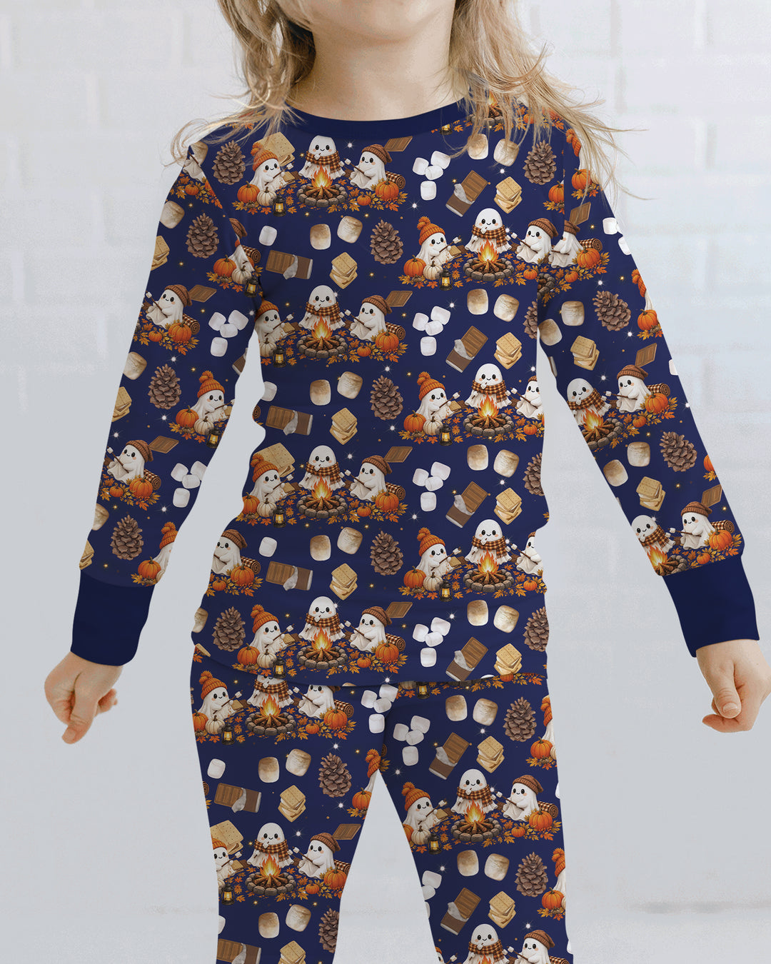 Campfire Boo Bamboo Two Piece Long Sleeve Pajama Set