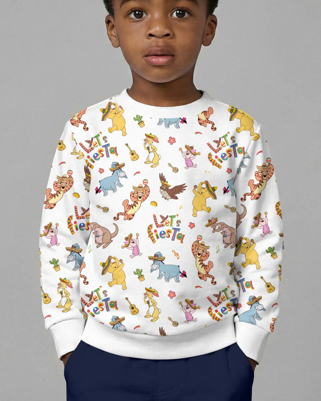 Sudadera de cuello redondo de bambú "Let's Fiesta"