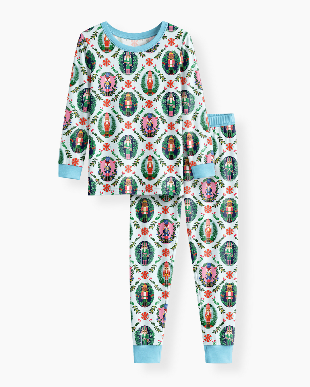 Whimsical Nutcracker Bamboo Two Piece Long Sleeve Pajama Set