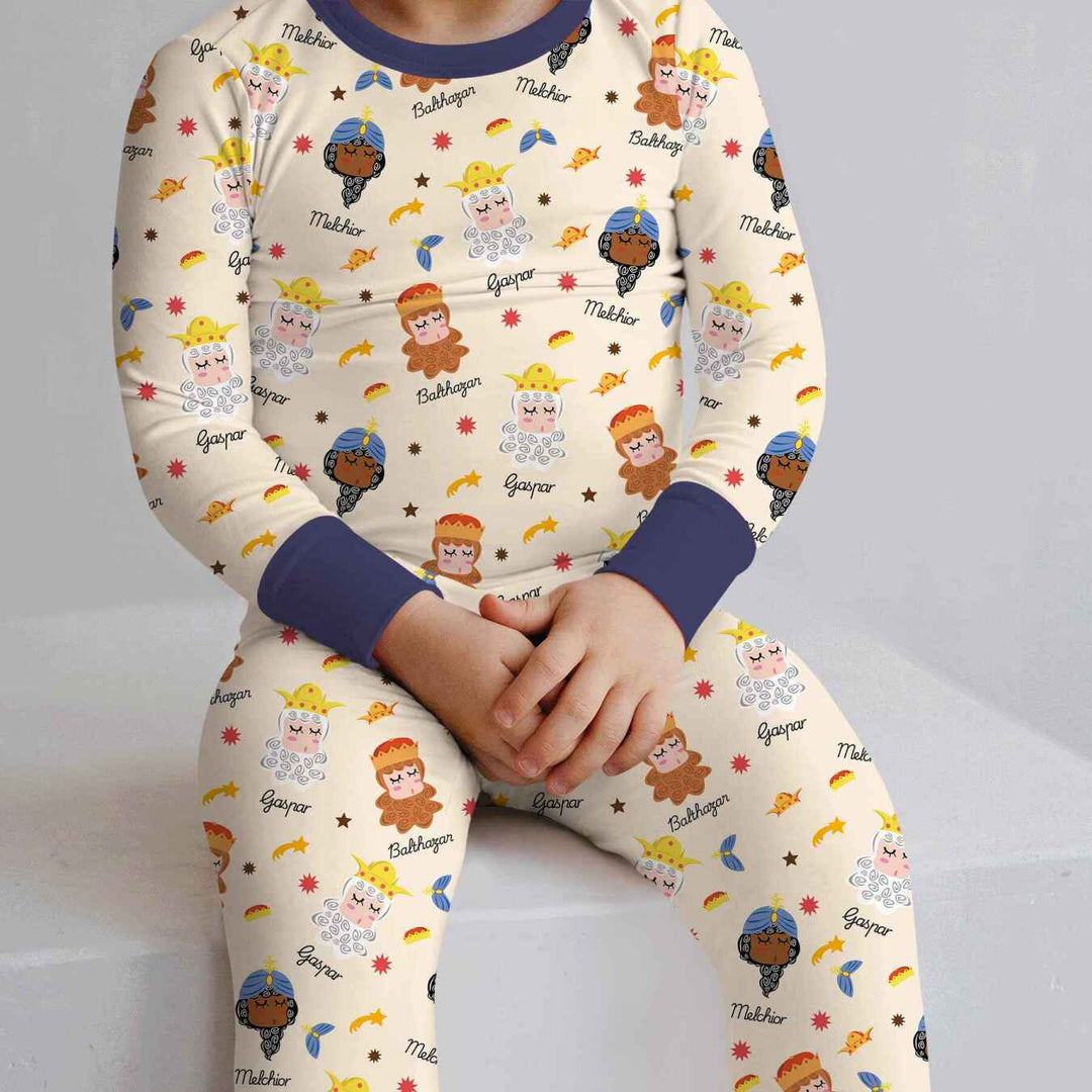 Tres Reyes Magos Two Piece Long Sleeve Pajama Set