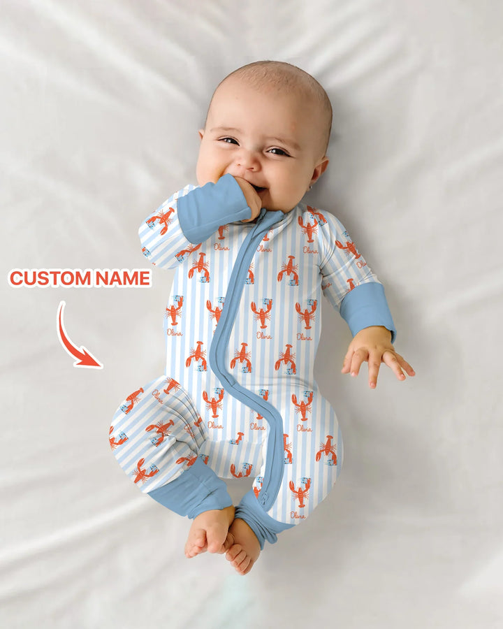 Custom Name Crawfish Beer Season Bamboo Convertible Zippy