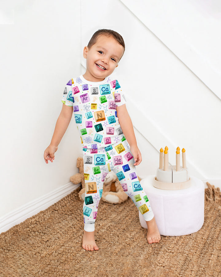 Science Elements Bamboo Two Piece Short Sleeve Pajama Set