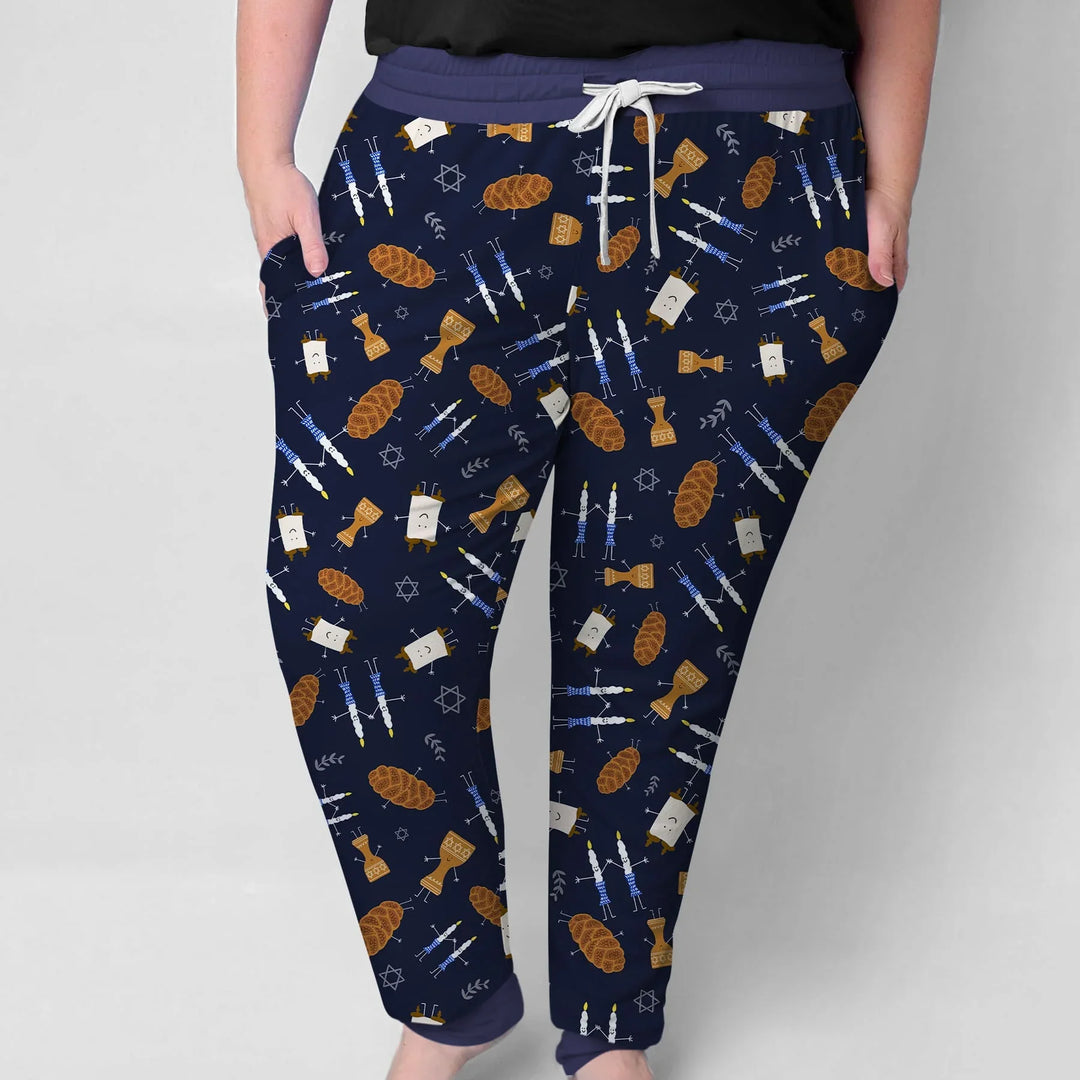 Shabbat Shalom Family Matching Custom Women Pajama Set