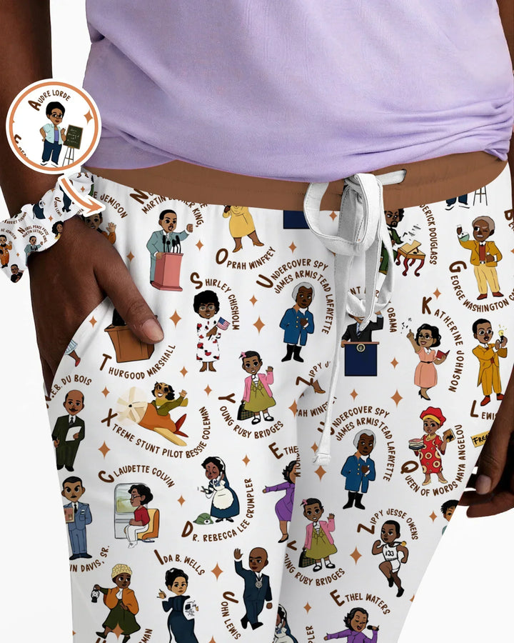 Black Legacy ABCs Family Matching Bamboo Women Pajama Set