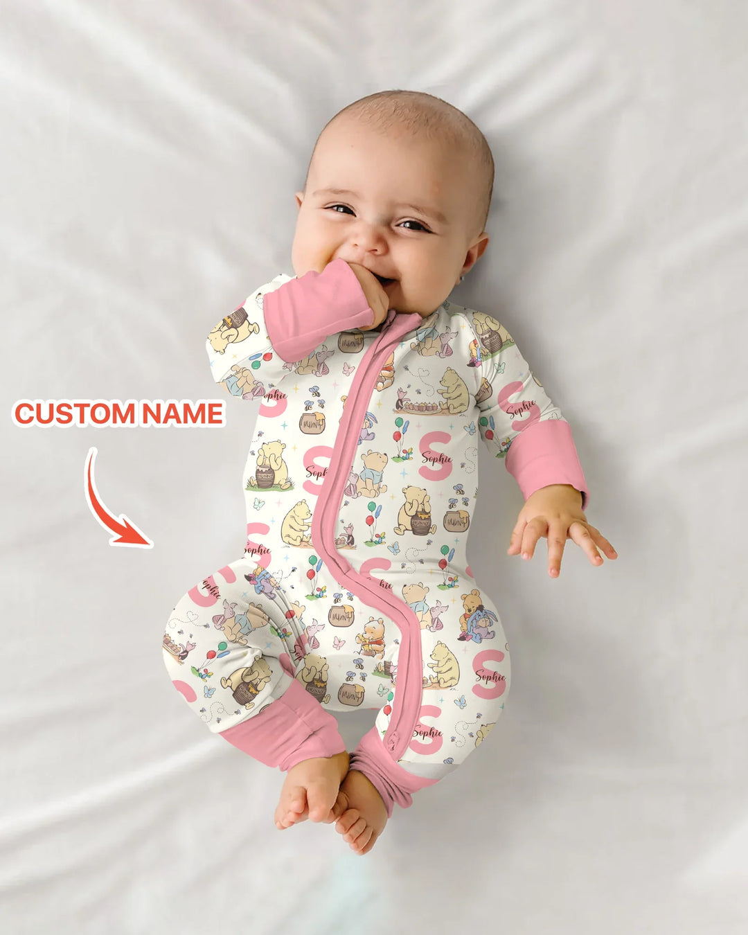 Gerippte Babykleidung mit individuellem Foto - Weich &amp; Skizzenhaft