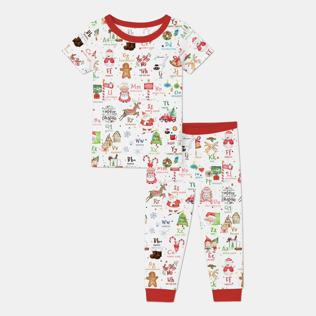 Zweiteiliges, kurzärmliges Pyjama-Set mit Marienkäfern