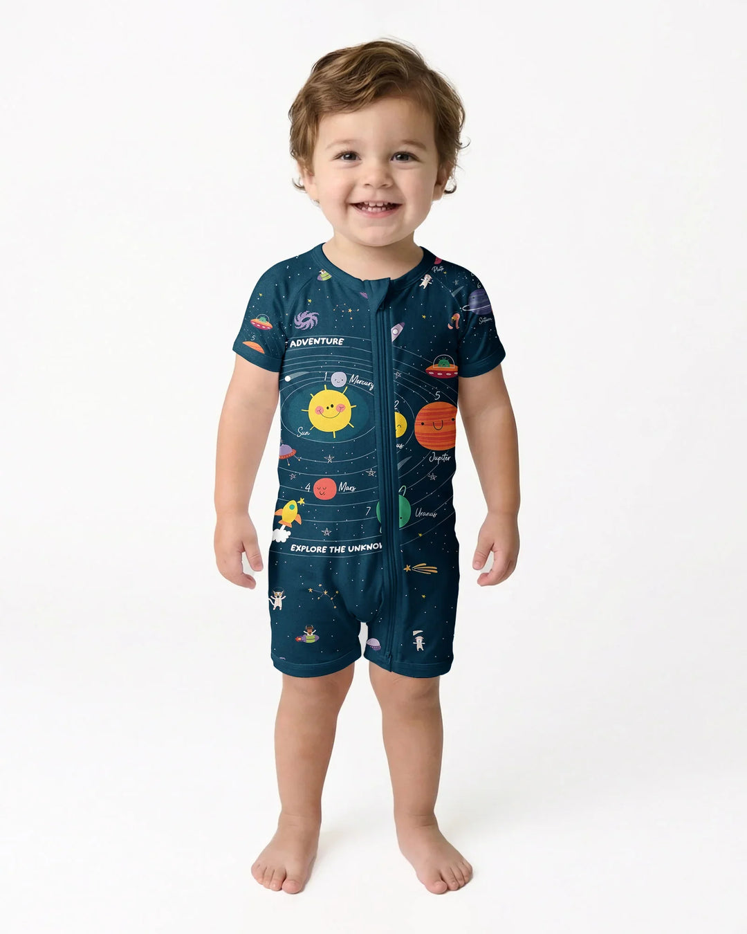 Solar System Explorers Bamboo Shorty Zippy