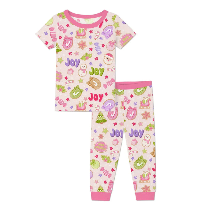 Zweiteiliges, kurzärmliges Pyjama-Set mit Marienkäfern