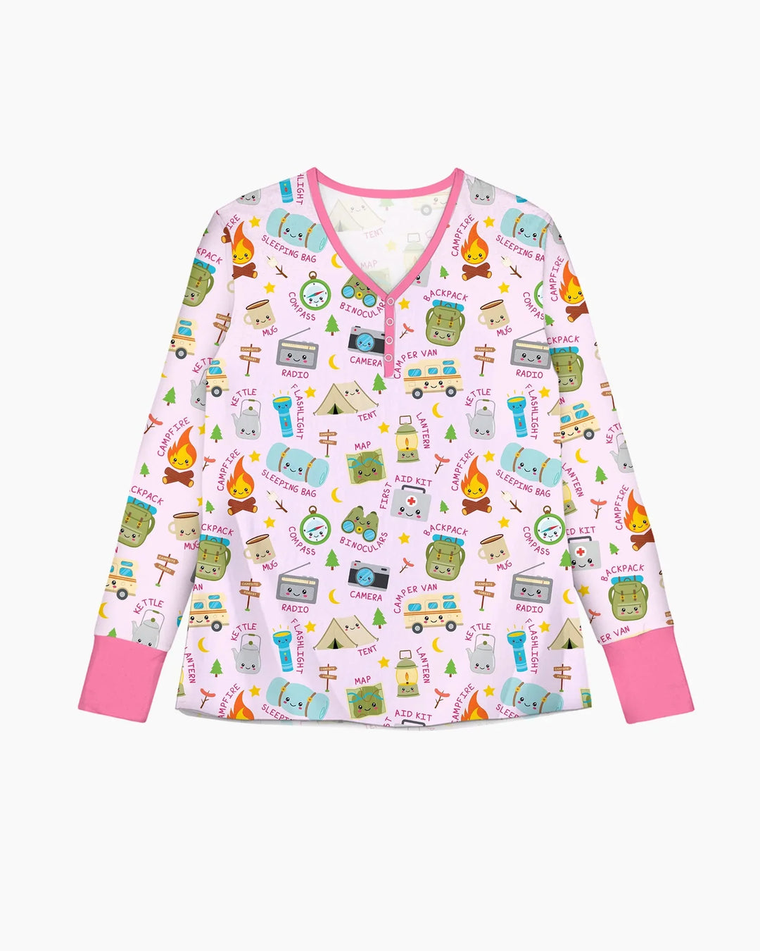 Little Camp Adventure Family Matching Women Pajama Set