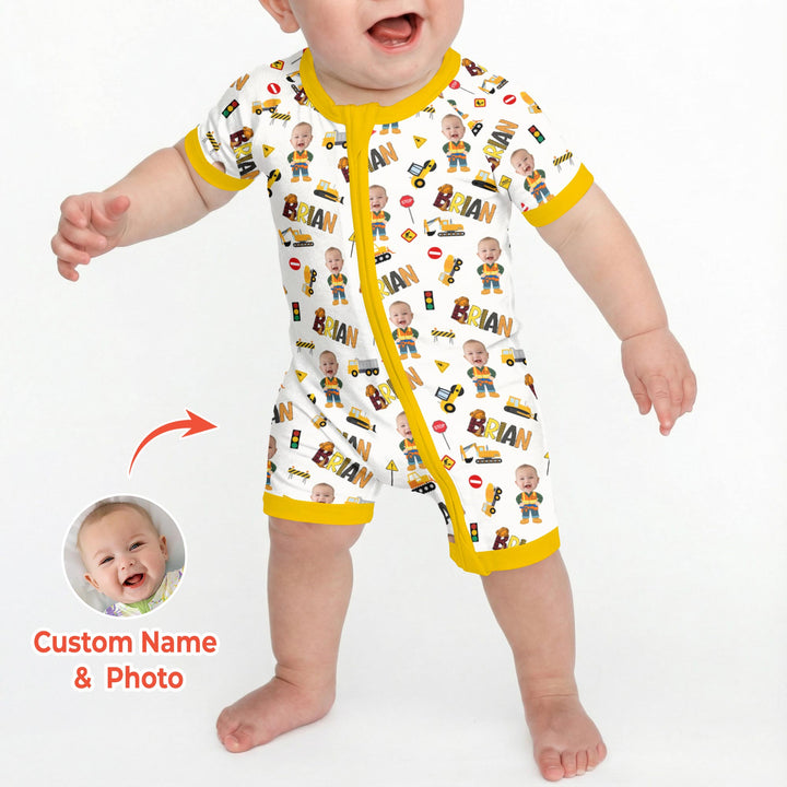 Custom Photo Doodle Little Builder Shorty Zippy