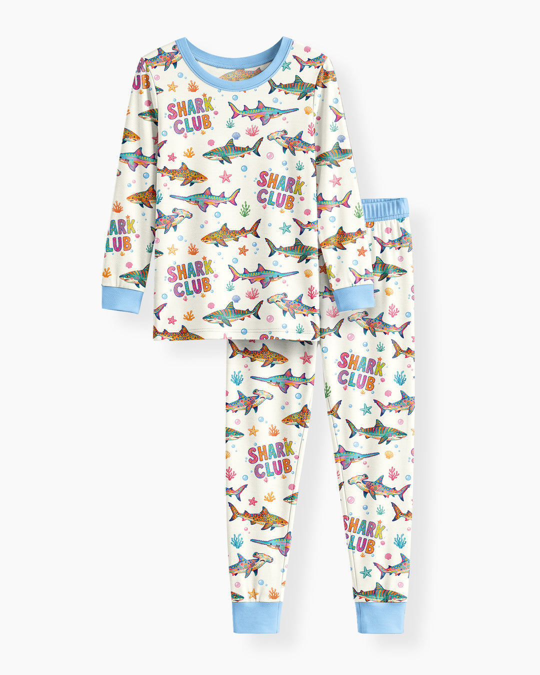 Shark Club Bamboo Two Piece Long Sleeve Pajama Set