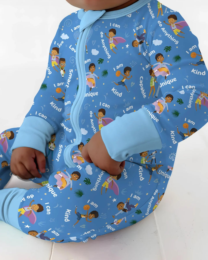 Black Boys I Am Smart Bamboo Convertible Zippy
