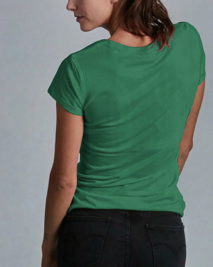 Solid Color Bamboo Women T-Shirt