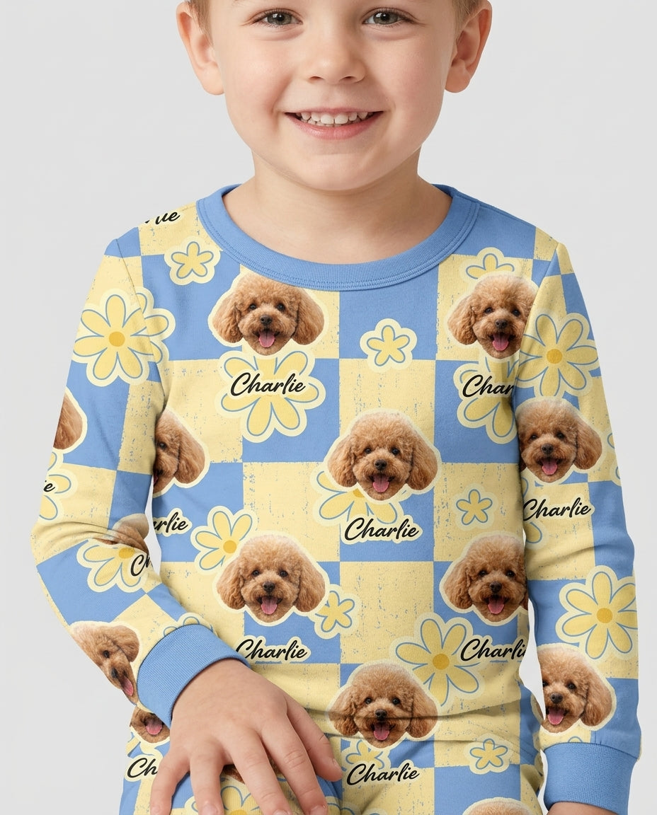 Funny Pet Pattern Bamboo Two Piece Long Sleeve Pajama Set