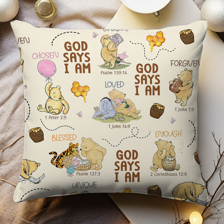 God Says I Am – Little Blessings Pillow Case