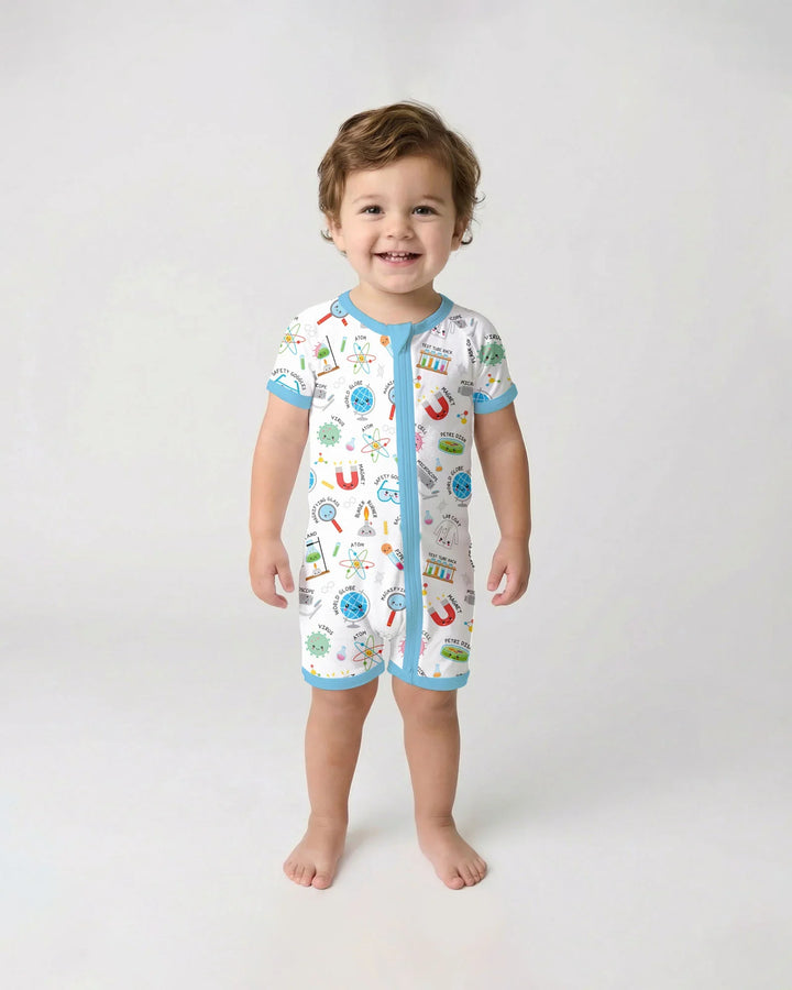 Science Fun Family Matching Bamboo Shorty Zippy