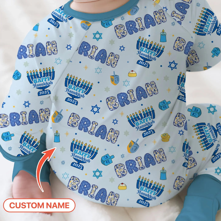Custom name Happy Hanukkah 2025 Convertible Zippy