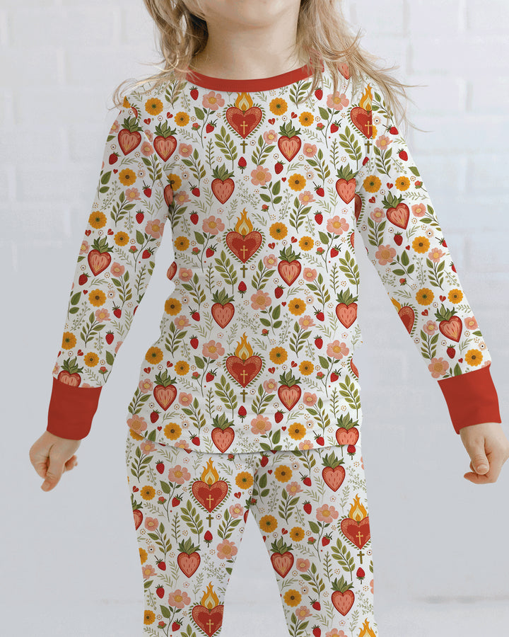 Sacred Blooms Bamboo Two Piece Long Sleeve Pajama Set