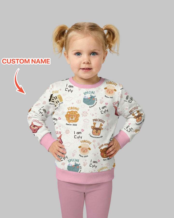 God’s Little Zoo Custom Name Crewneck Sweatshirt
