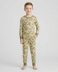 Happy School Lunch Bamboo Two Piece Long Sleeve Pajama Set