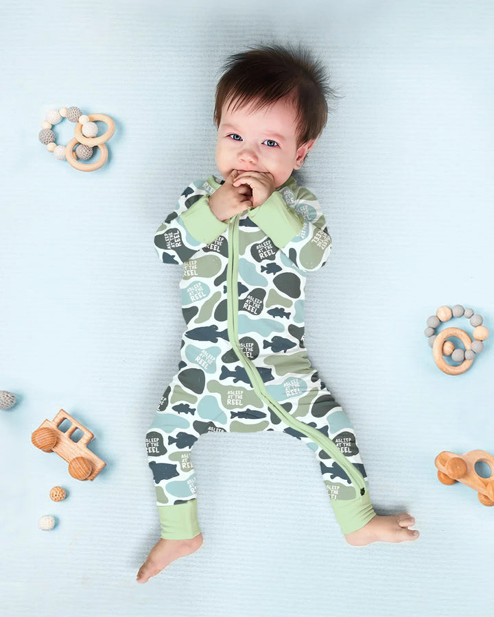 Asleep At The Reel Matching Daddy & Me Convertible Zippy